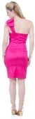 One-Shoulder Bow Accent Cocktail Party Dress back