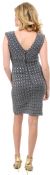 Textured Short  Party Dress back
