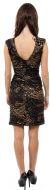 Metallic Animal Print Short Dress back