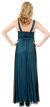 Full Length Formal Dress with Embellished Neck Accents back