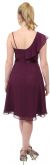 Tea Length Bridesmaid Dress with Asymmetric Top back