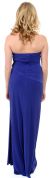 Strapless Ruched Cutout Detail Long Homecoming Dress  back