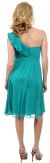 Ruffled One Shoulder Short Party Dress back