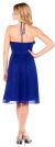 Halter neck A-line Medium Length Party dress back