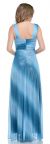 Long Formal Ombre Dress with Metallic Animal Foiling  back