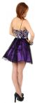 Sequined Spaghetti Strapped Mini Prom Dress back in Black/Purple