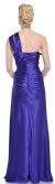 Empire Jewel Waist One Shoulder Long Formal Dress back