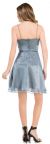 Spaghetti Straps Knee Length Empire Waist Party Dress back