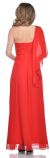 One Shoulder Long Formal Dress with Sash at back back