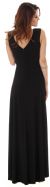 V-Neck Cap Sleeves Empire Cut Long Formal Dress back