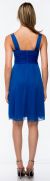 Semi Sheer Top Chiffon Short Party Bridesmaid Dress back