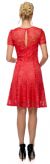 Short Sleeves Metallic Lace Short Formal Party Dress back