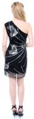 One-Shoulder Sequined Formal Dress back