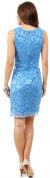 Floral Lace Cutout Short Bridesmaid Party Dress back in Periwinkle