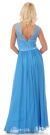 Scalloped Boat Neck Lace Long Formal Bridesmaid Dress. back