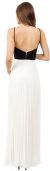 Spaghetti Straps Pleated Skirt Long Formal Bridesmaid Dress back
