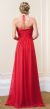 Halter Tie Grecian Ruched Long Formal Bridesmaid Dress back