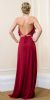 Halter Neck Flutter Top/Sleeve Long Formal Evening Dress back