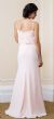 Square Neckline Flutter Top Long Formal Bridesmaid Dress back