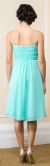 Sweetheart Neck Calf Length Bridesmaid Party Dress back