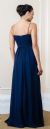 Sweetheart neckline Empire Cut Long Bridesmaid Dress back