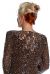 V-Neck Handbeaded Long Formal Gown with Full Sleeves back
