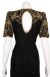 Short Sequin Floral Bodice Cocktail Dress back