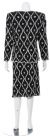 Flowing Lines Hand Beaded/Sequined Two Piece Dress back