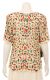 Petal Sequined Short Sleeved Blouse back