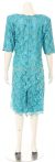 V-Neck Beaded Lace 2 Formal Dress back