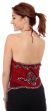 Halter Neck Sequin Beaded Top back
