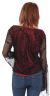 Loose Fitting Formal Beaded Blouse back in Black/Red