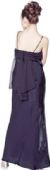 Valance Style Flared Long Formal Dress back