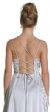 A-line Formal Prom Dress with Shimmer Paisley Material back