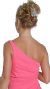Single Shouldered Rhinestone Dress back