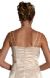 Floral Beaded and Buttoned Formal Dress back