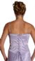 Floral Beadwork on Criss Crossed Formal Dress back