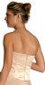Strapless Floral Beaded Mermaid Cut Formal Prom Dress back