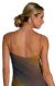 Two Tone Asymmetric Formal Dress back
