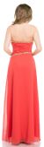 Strapless Sweetheart Neck Long Formal Prom Dress back