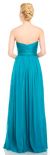 Strapless Sweetheart Neck Chiffon Long Formal Prom Dress  back