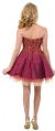Sparkling Short Prom Dress back