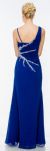 Pleated Long Prom Dress with Jewels & Matching Bolero Jacket back