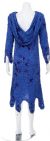 Medium Length Cowl Neck Back Hand Beaded Dress back