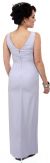 Pencil-Cut Sleeveless Formal Dress with Sequined Bodice back