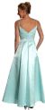 Boat Neck A-Line Beaded Classic Formal Prom Dress back in Aqua