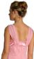 Layered Satin Rhinestone Formal Dress back
