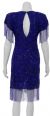 Deep Rain Hand Beaded Short Dress back
