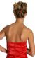 Strapless Satin Short Evening Dress back in Red