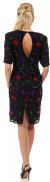Colorful Beading Formal Party Dress with Keyhole Back back